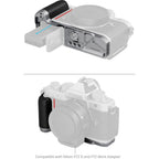 SmallRig 5706 L-Shaped Mount Plate with Silicone Handle for Nikon Z f, silver