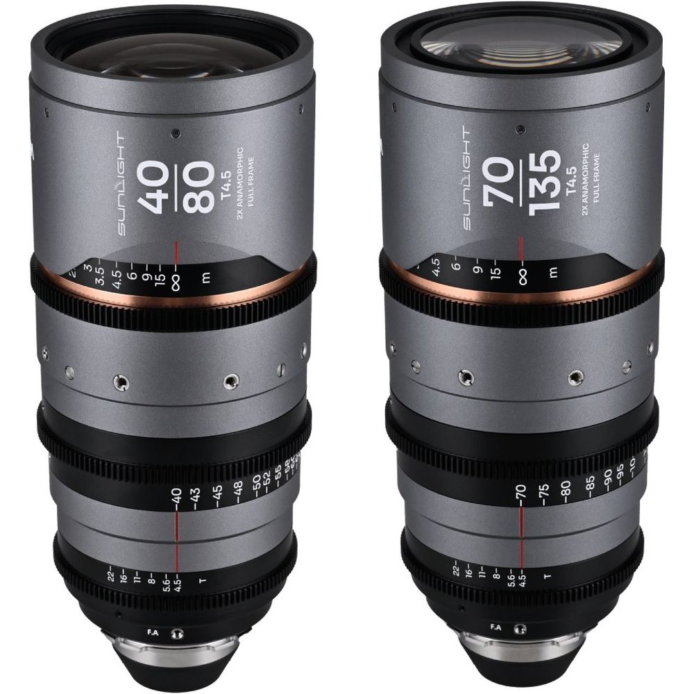 Laowa Sunlight FF 2x Anamorphic Zoom Bundle 40-80/70-135mm Amber
