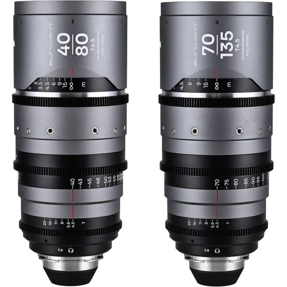 Laowa Sunlight FF 2x Anamorphic Zoom Bundle 40-80/70-135mm Silver