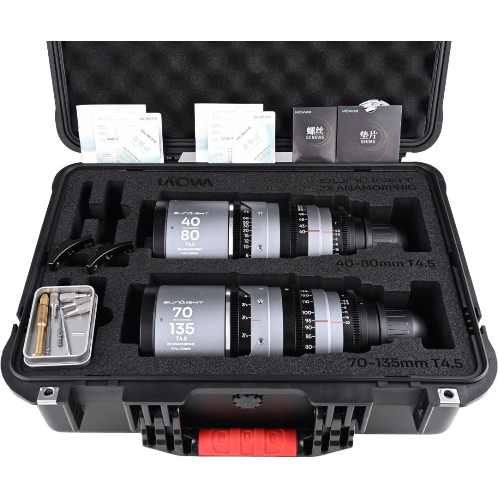 Laowa Sunlight FF 2x Anamorphic Zoom Bundle 40-80/70-135mm Silver