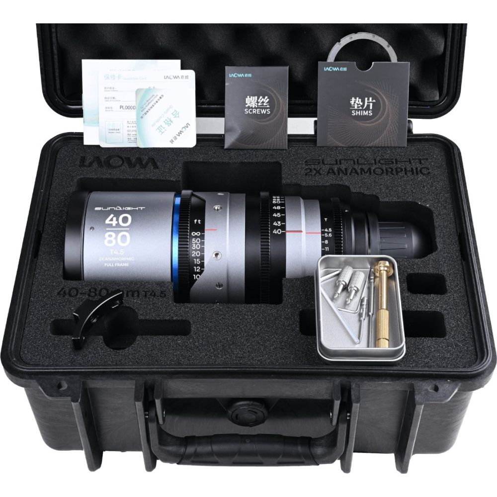 Laowa Sunlight FF 2x Anamorphic Zoom 40-80mm T4.5 Blue