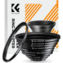 K&F Concept Step Up Ring set 11-piece (26-82mm)