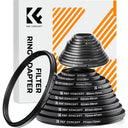 K&F Concept Step Down Ring set 11-piece (26-82mm)