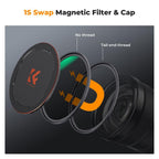 K&F Concept Magnetic 1/4 Black Mist Filter Nano X - 58mm