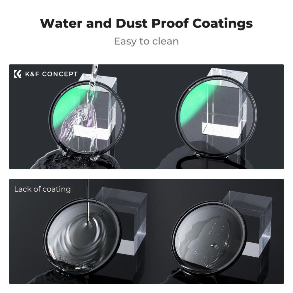 K&F Concept Magnetic 1/4 Black Mist Filter Nano X - 58mm