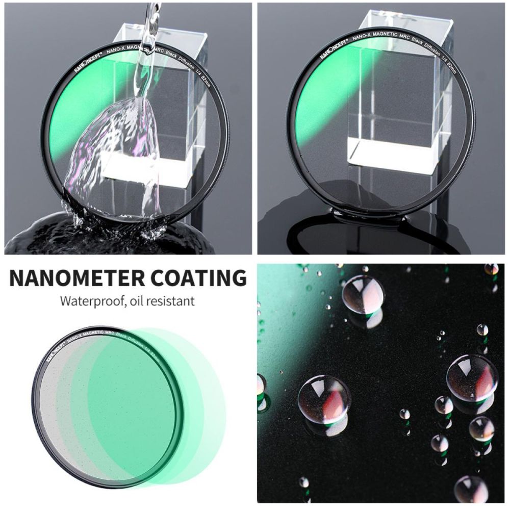 K&F Concept Magnetic 1/4 Black Mist Filter Nano X - 58mm