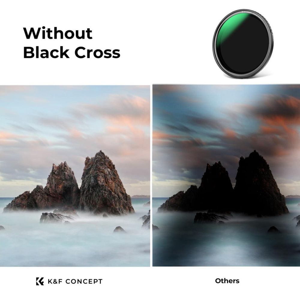 K&F Concept Variable ND filter ND8-128 Nano X magnetic 72mm