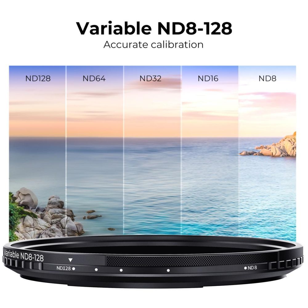 K&F Concept Variable ND filter ND8-128 Nano X magnetic 72mm