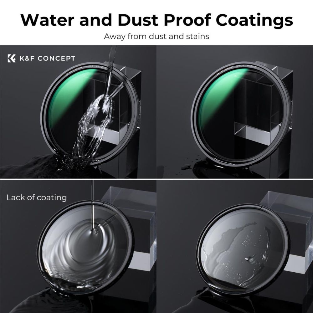 K&F Concept Variable ND filter ND8-128 Nano X magnetic 72mm