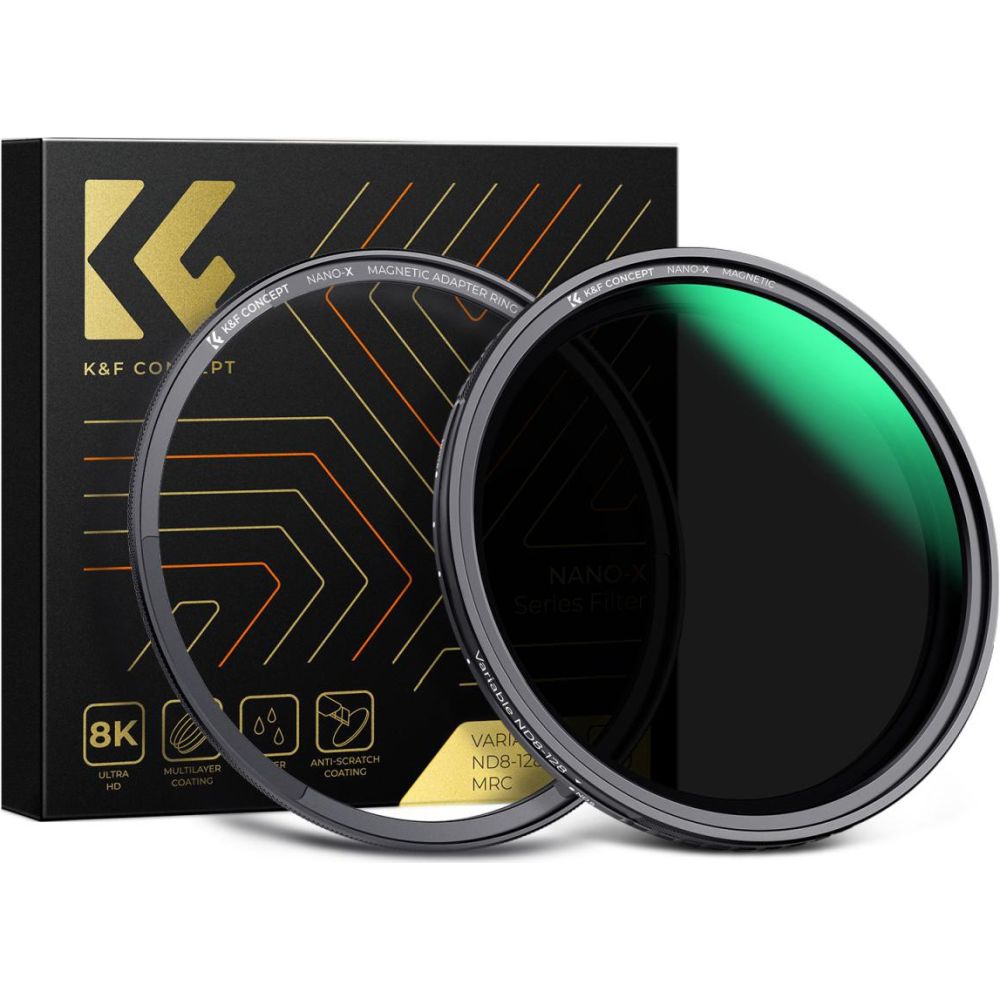 K&F Concept Variable ND filter ND8-128 Nano X magnetic 82mm