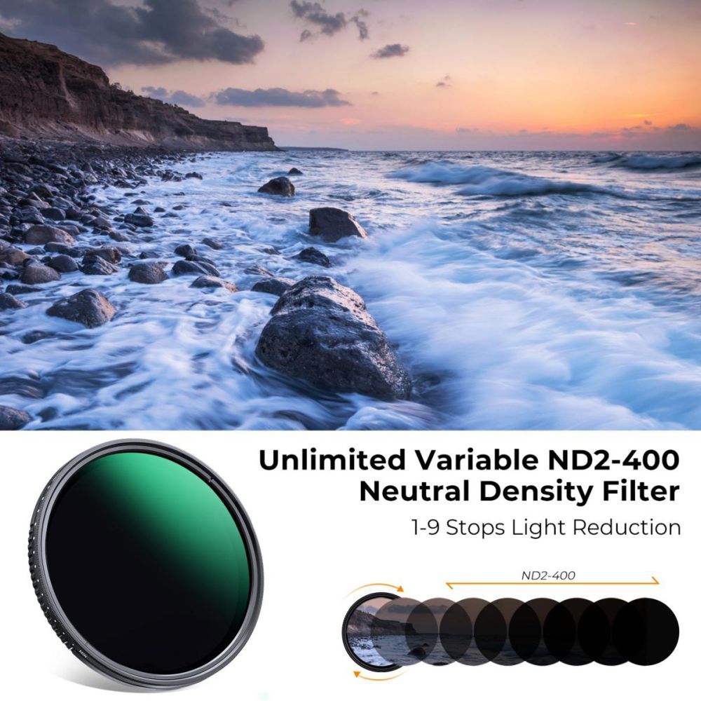 K&F Concept Variable ND filter ND2-400 - 62mm