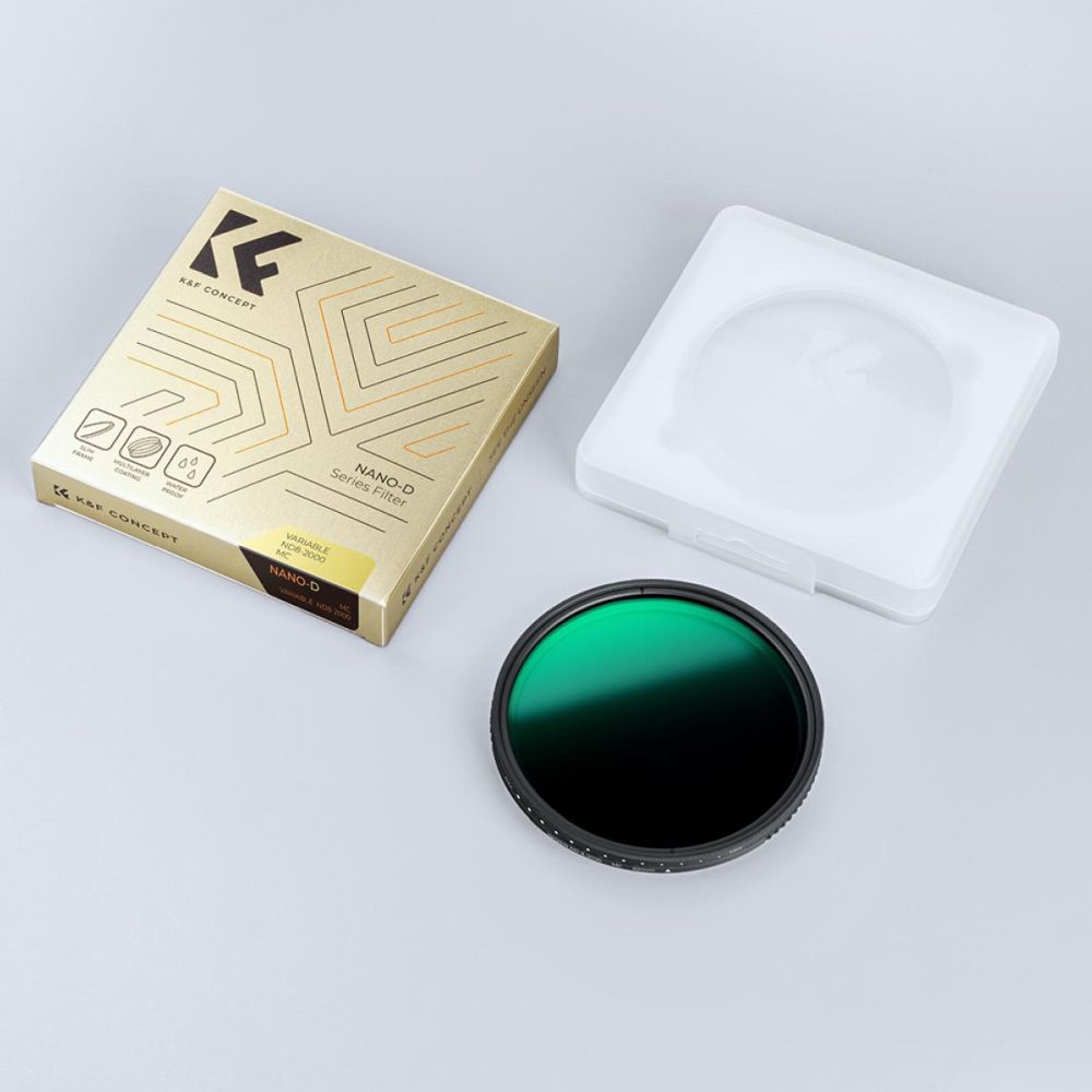 K&F Concept Variable ND filter ND8-2000 super slim - 62mm