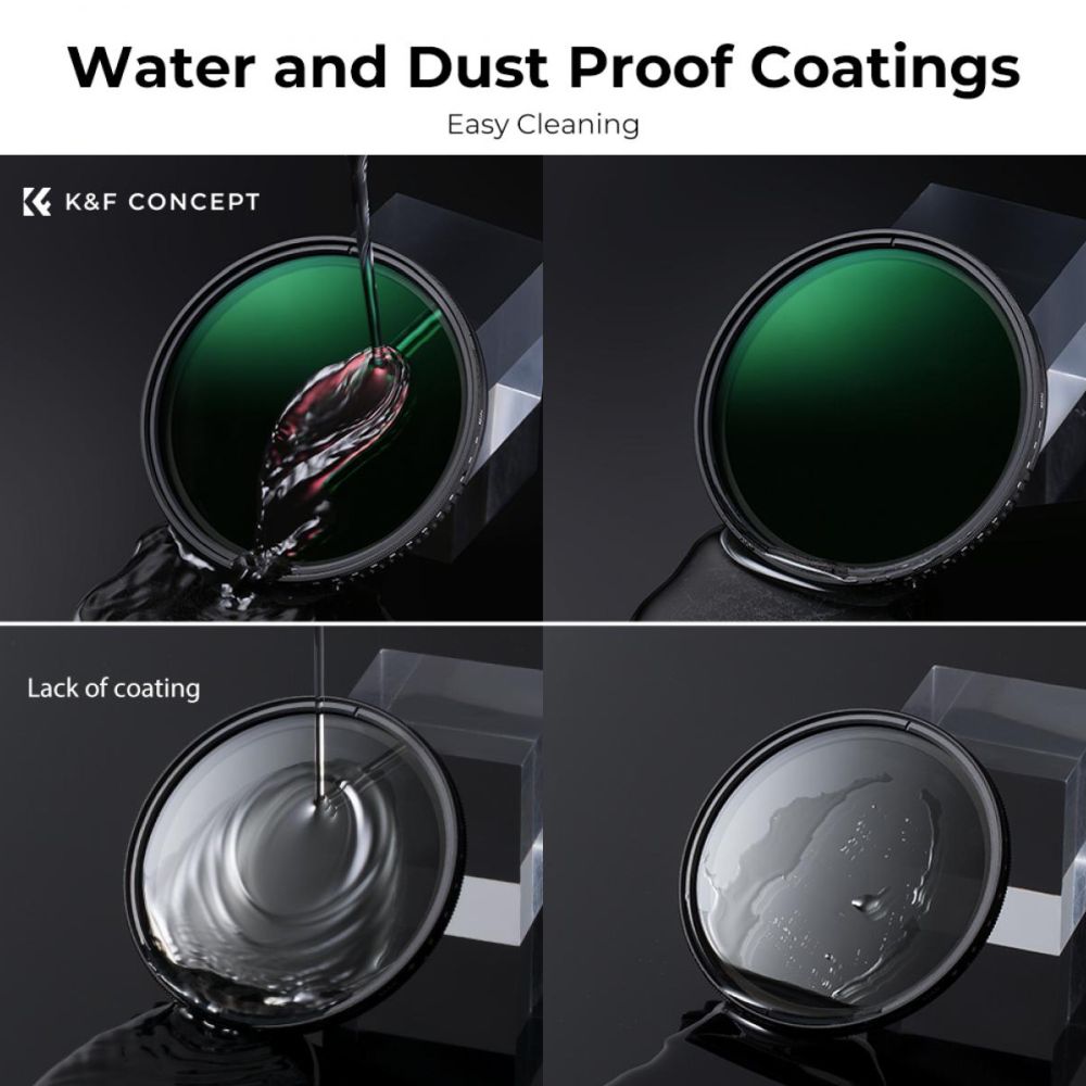 K&F Concept Variable ND filter ND8-2000 super slim - 67mm