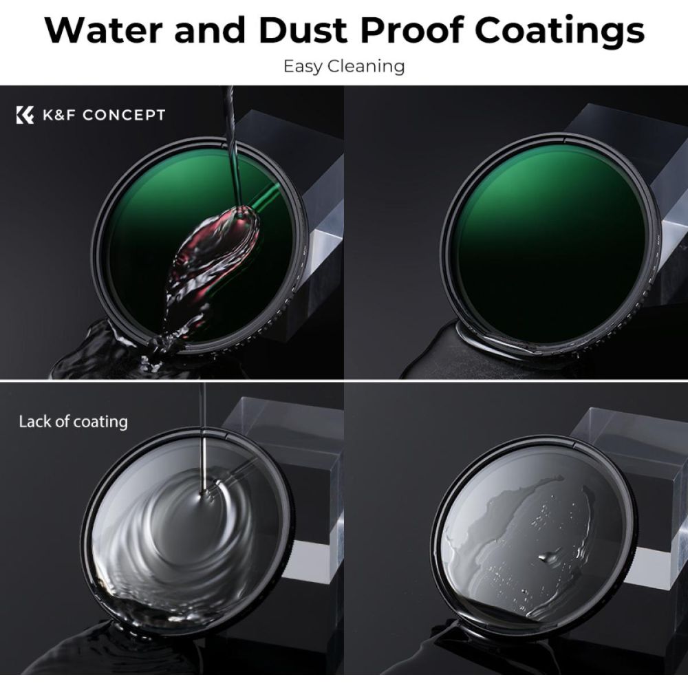 K&F Concept Variable ND filter ND8-2000 super slim - 77mm