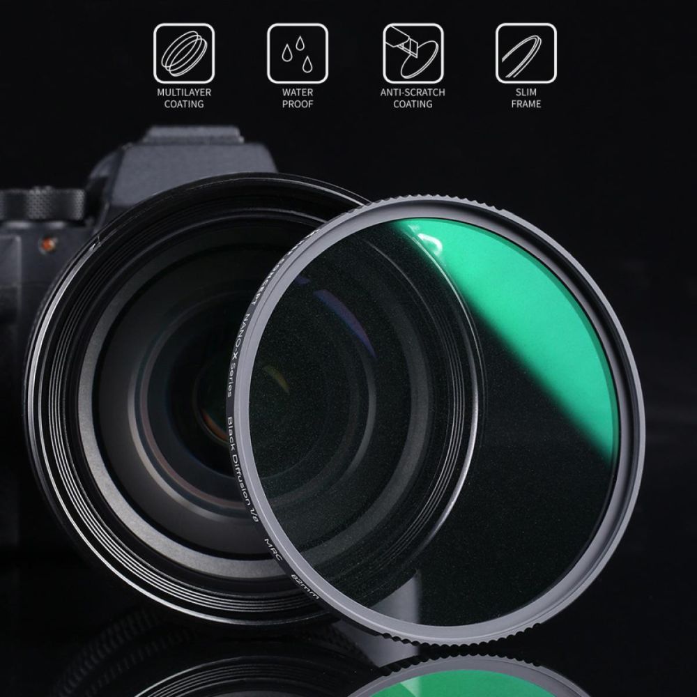 K&F Concept 1/8 Black Mist Filter Nano X - 77mm