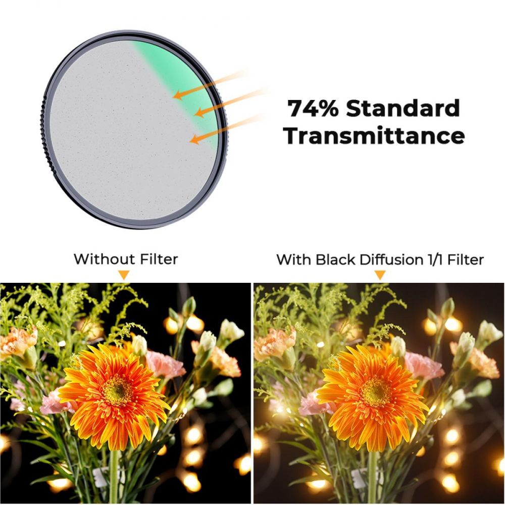 K&F Concept 1/1 Black Mist Filter Nano X - 62mm
