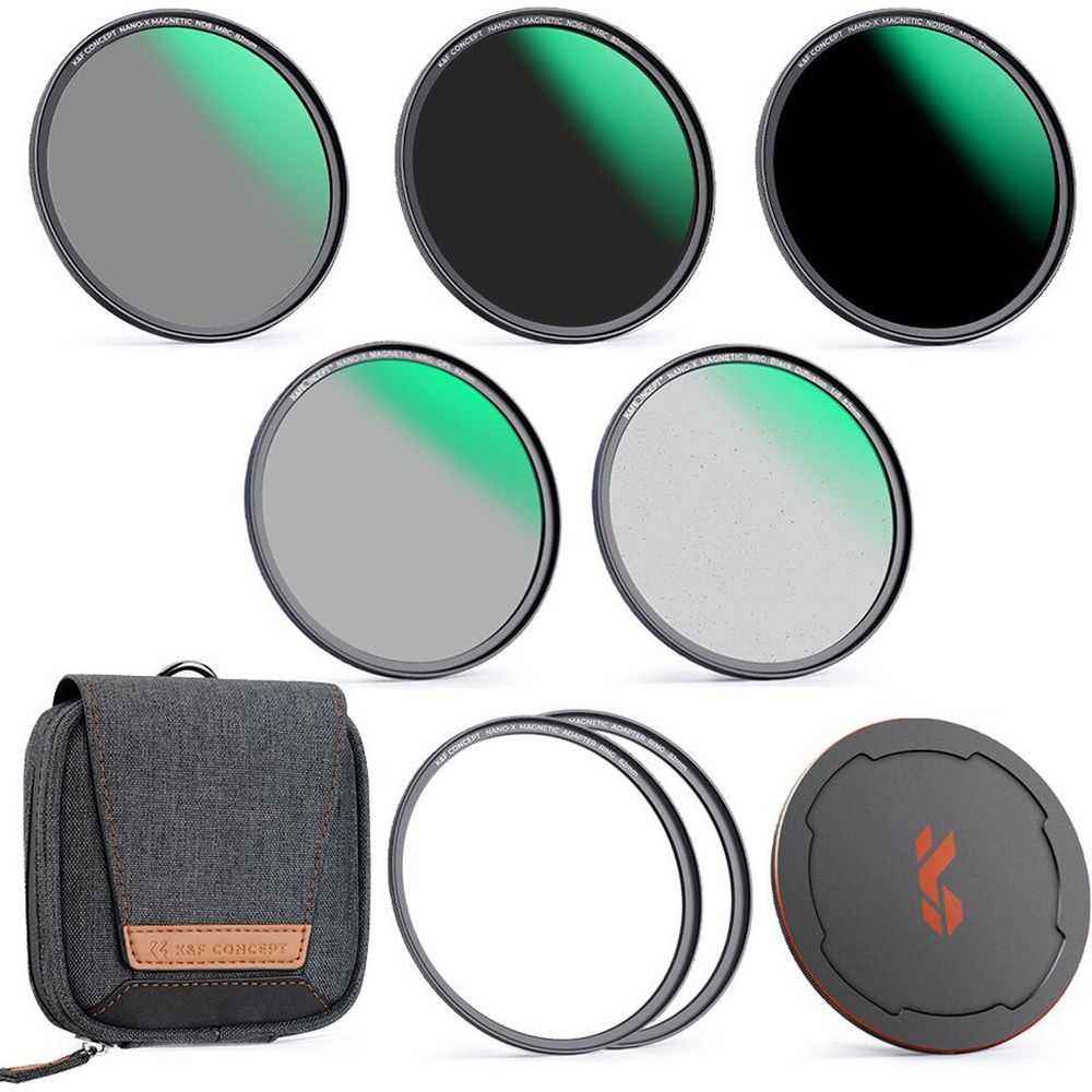 K&F Concept Magn. Video Kit CPL+ND8,64,1000+Black Mist- 62mm
