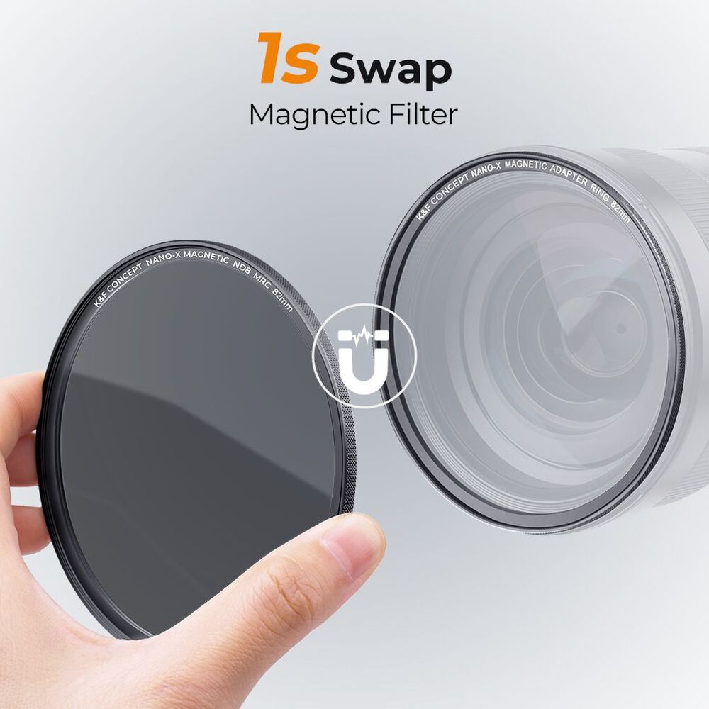 K&F Concept Magn. Video Kit CPL+ND8,64,1000+Black Mist- 62mm