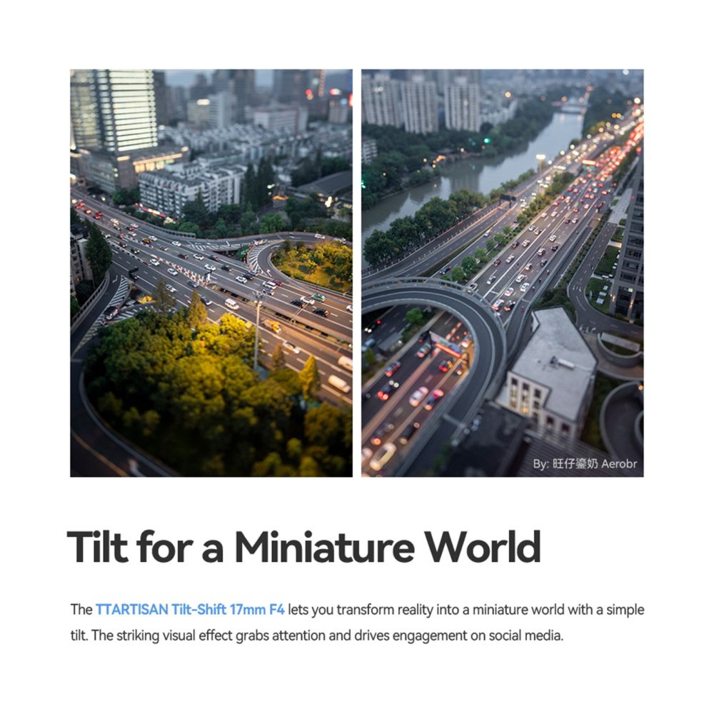 TTArtisan Tilt Shift 17mm f/4.0 Fuji GFX Black