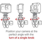 Ram Twist-Lock Suction Cup Mount with Action Camera Adapter - Medium