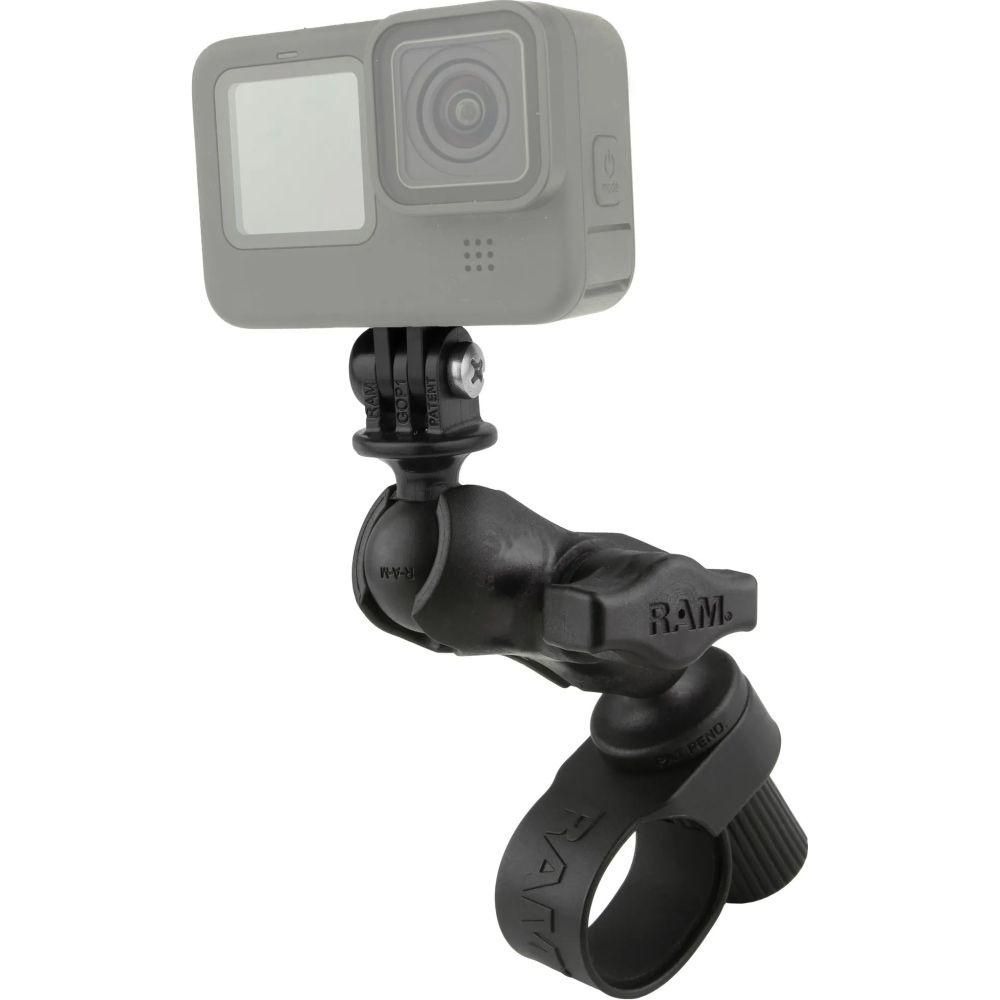 Ram Tough-Strap Double Ball Mount with Universal Action Camera Adapter