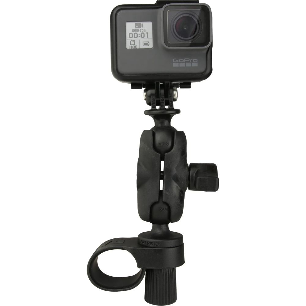 Ram Tough-Strap Double Ball Mount with Universal Action Camera Adapter