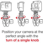 Ram Tough-Strap Double Ball Mount with Universal Action Camera Adapter