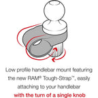 Ram Tough-Strap Double Ball Mount with Universal Action Camera Adapter