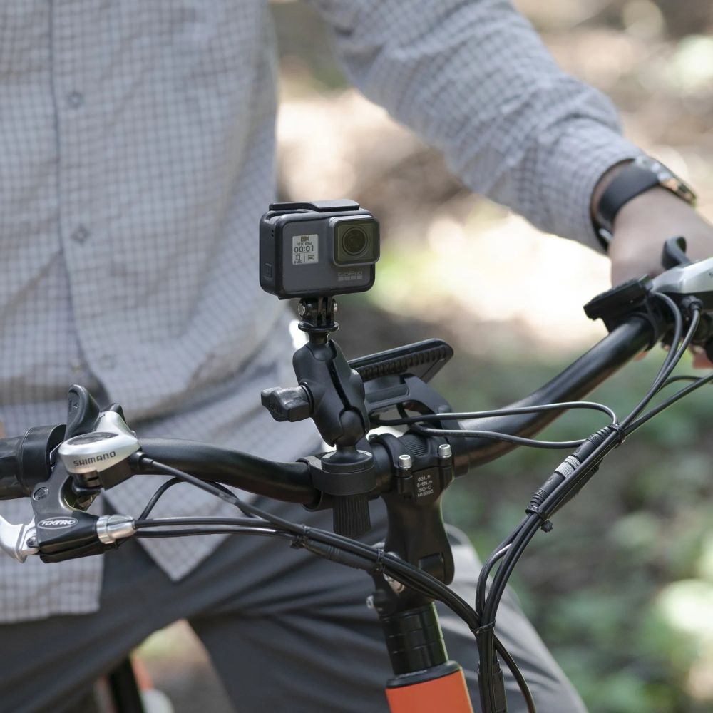 Ram Tough-Strap Double Ball Mount with Universal Action Camera Adapter