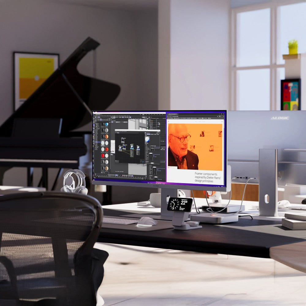 Alogic Edge 40“ ultrawide WQHD LCD monitor, Space Grey