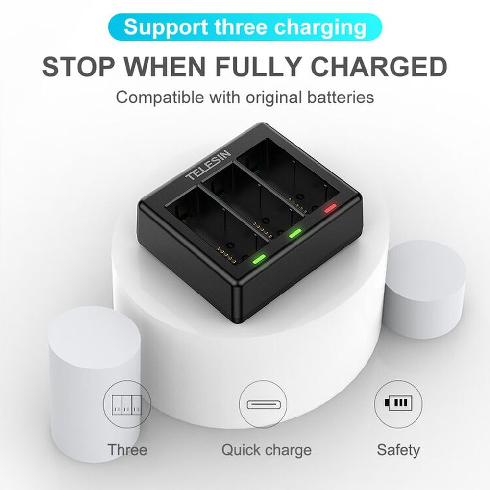Telesin Charger for 3 batteries - GoPro Hero 13