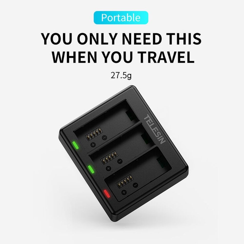 Telesin Charger for 3 batteries - GoPro Hero 13