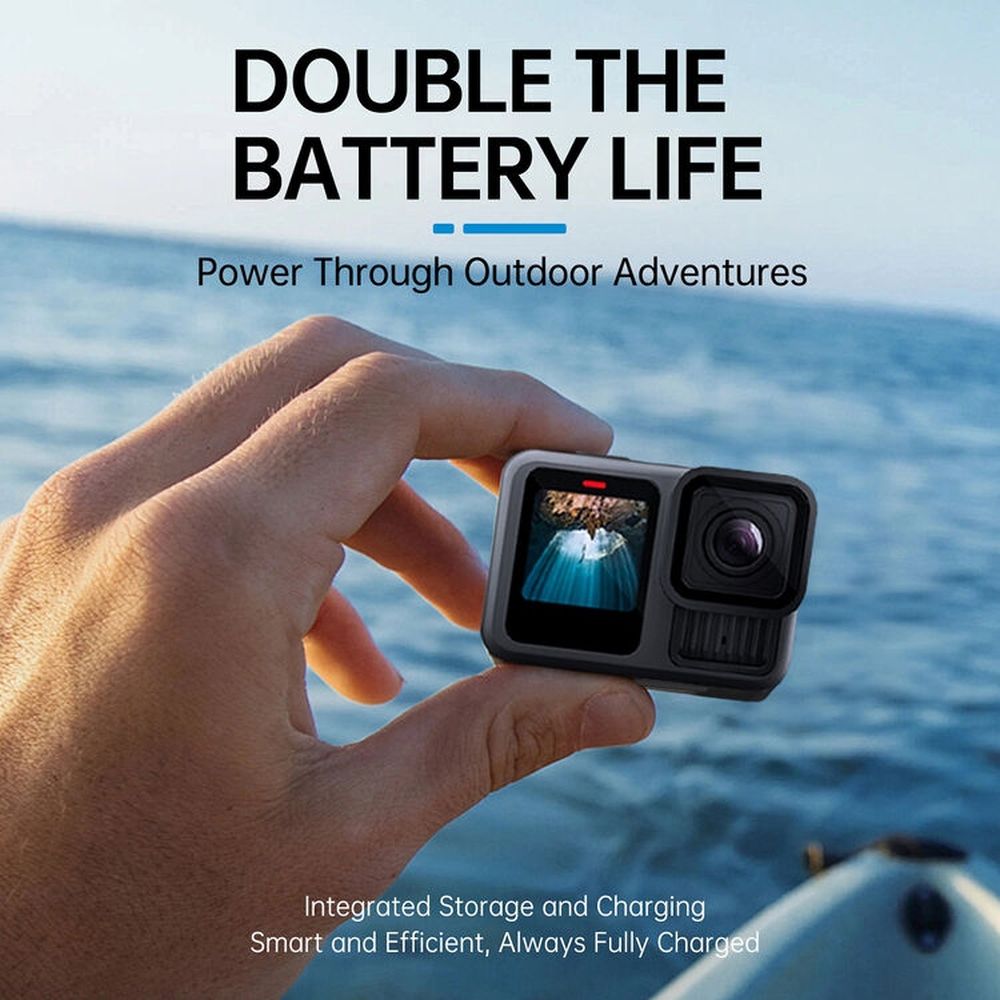 Telesin 10000mAh power bank for GoPro 13 batteries - 20W