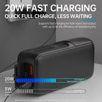 Telesin 10000mAh power bank for GoPro 13 batteries - 20W