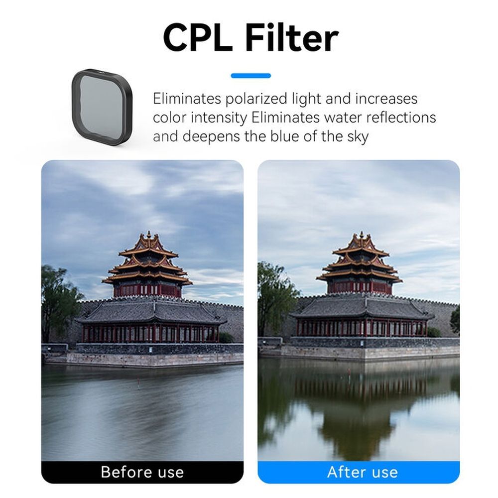 Telesin CPL Lens Filter for GoPro Hero 13