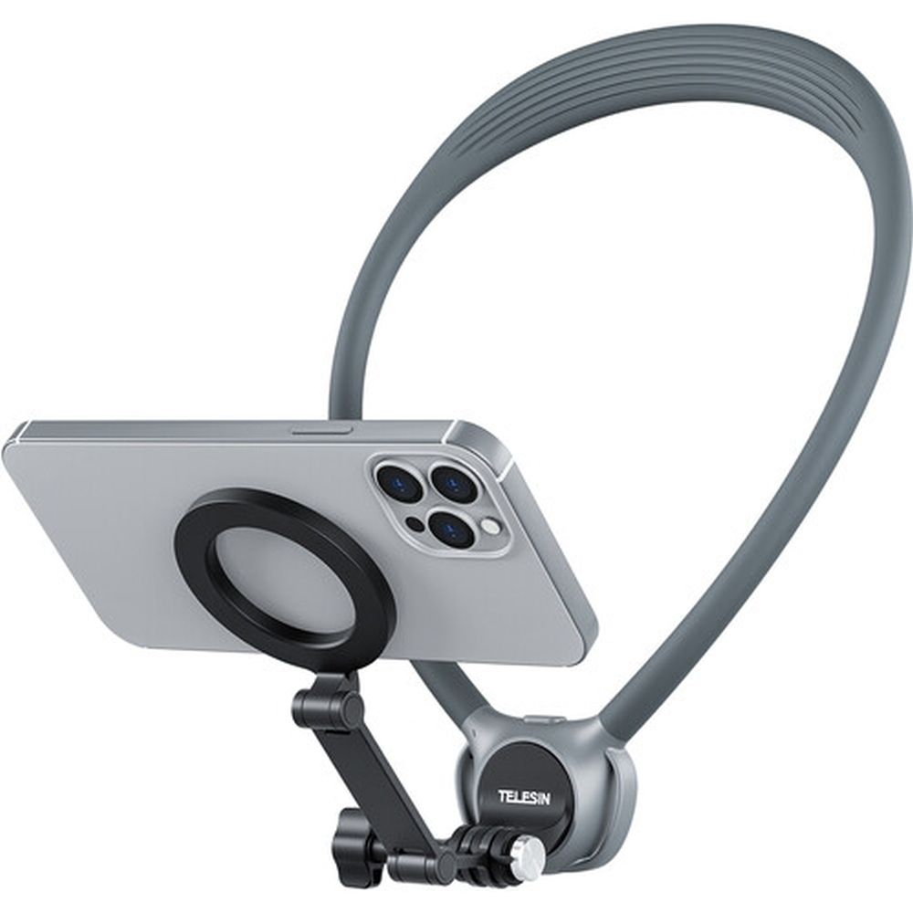 Telesin Neck Mount 360º Combo - GoPro & Smartphone - Gray