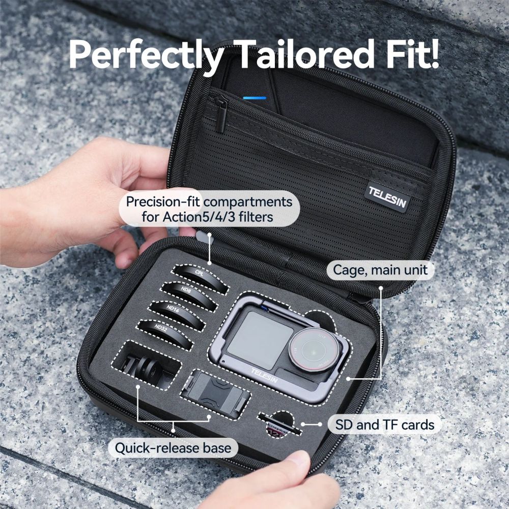 Telesin Storage Bag Medium for DJI Osmo Action 3/4/5 Pro