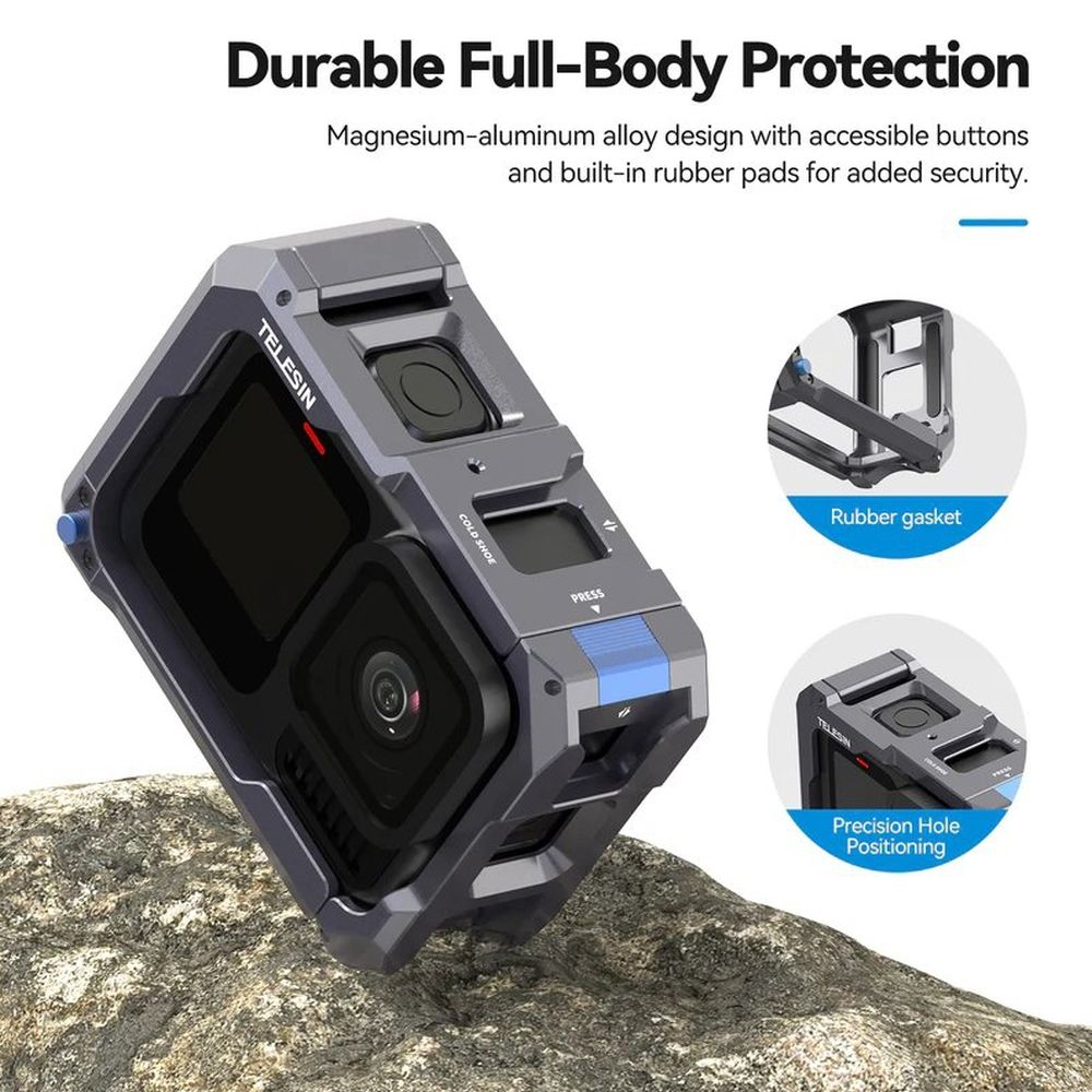 Telesin Metal Housing GoPro Hero 13 (Magnetic Charging)