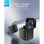 Telesin Battery Charger Box + 2x battery for GoPro Hero 13