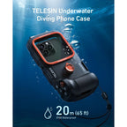Telesin Smartphone diving case with buttons and vacuum pump