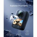 Telesin Screen Protector Set Tempered Glass for DJI Osmo 360