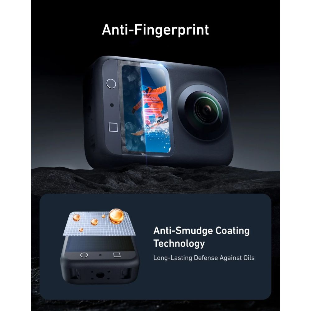 Telesin Screen Protector Set Tempered Glass for DJI Osmo 360