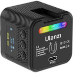 Ulanzi L3 RGB Cube Video Light with accessories