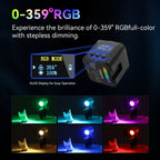 Ulanzi L3 RGB Cube Video Light with accessories