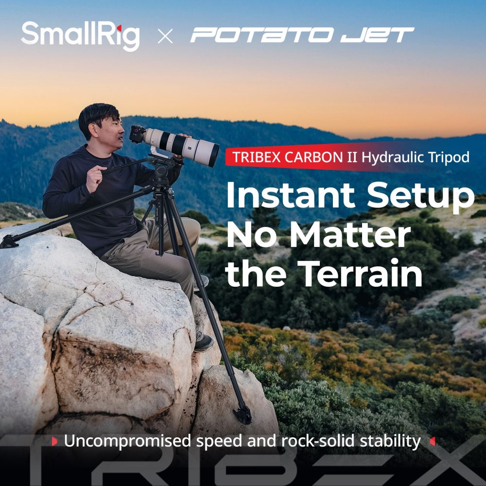 SmallRig 5755 x Potato Jet TRIBEX CARBON II Tripod Kit