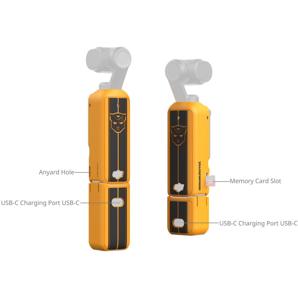 SmallRig 5114 Silicone Case Kit for DJI Osmo Pocket 3 (Basic) (BumbleBee Edition)