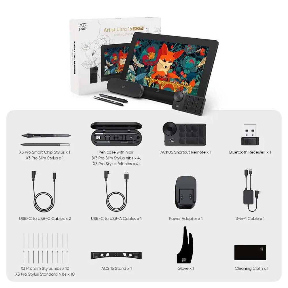 XP-Pen Artist Ultra 16 4K OLED
