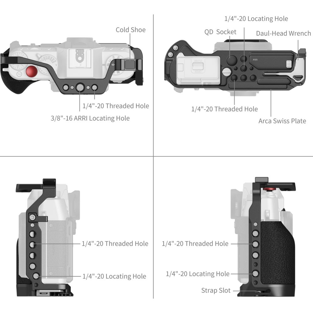SmallRig 5662 Cage for FUJIFILM X-T30 / X-T30 II / X-T30 III