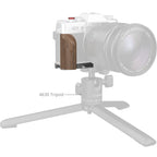 SmallRig 5667 L-Shaped Mount Plate with Wooden Handle for FUJIFILM X-T30 / X-T30 II / X-T30 III, Silver