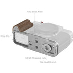 SmallRig 5667 L-Shaped Mount Plate with Wooden Handle for FUJIFILM X-T30 / X-T30 II / X-T30 III, Silver